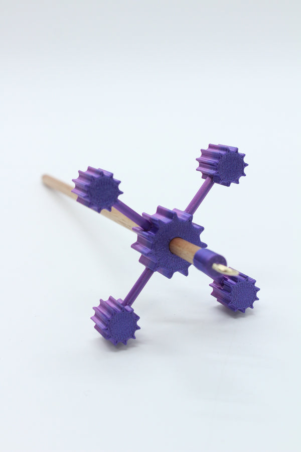 Tetra - TOP Whorl Drop Spindle - LIGHT WEIGHT