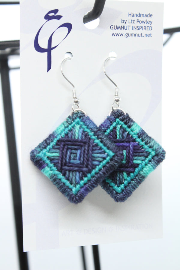 Earrings - Needlepoint  - The House Dye - Siren (J2364)