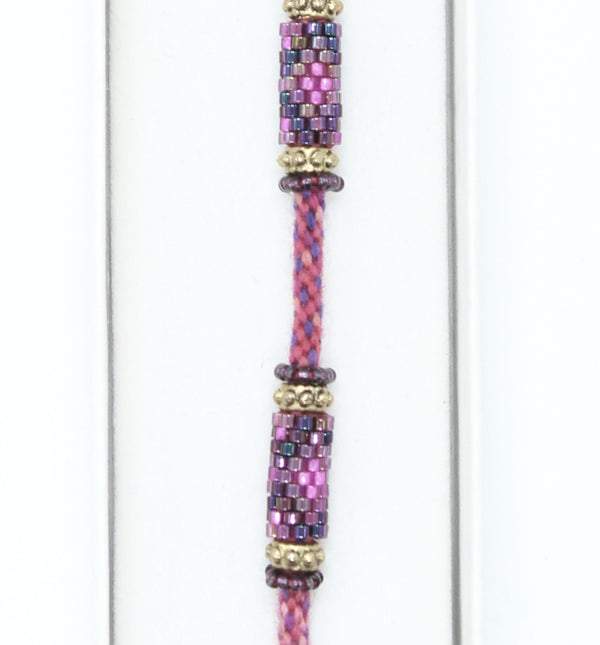 Beaded Bracelet - Three Trees Fibre Crafts - Summer Sunset  (J2105)