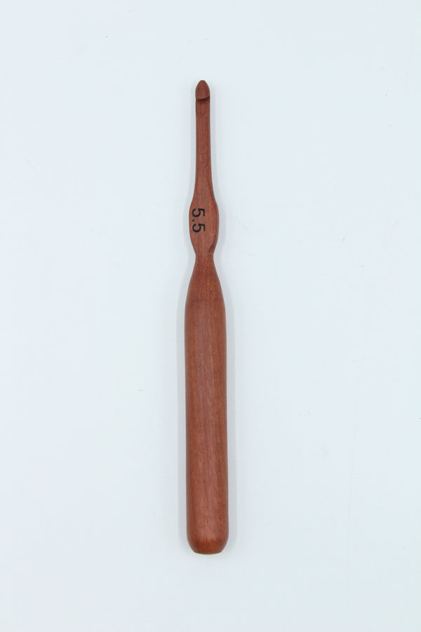 Hand crafted wooden Crochet Hook - Jarrah 5.5mm