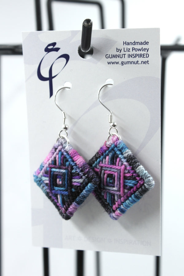 Earrings - Needlepoint  - The House Dye - Masquerade (J2373)
