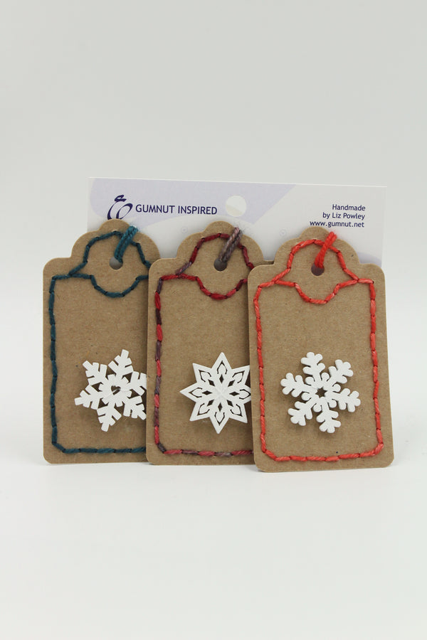 Snowflakes - Gift Tags - Set of 3 (C1774b)