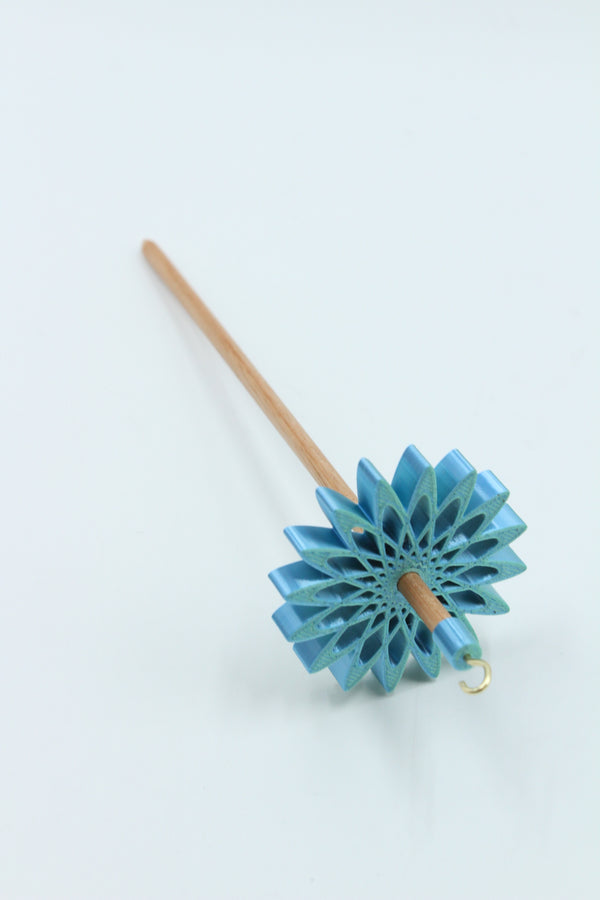 Nebula - TOP Whorl Drop Spindle - MEDIUM WEIGHT - blue