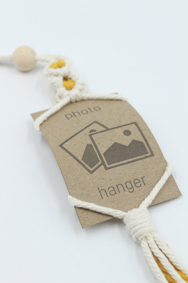 6x8cm Photo Holder - Macrame - GREEN