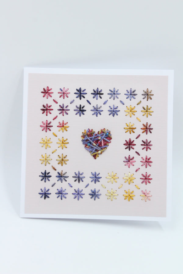 Sashiko - Star of Wonder - Greeting Card - 14x14 cm (C1789)