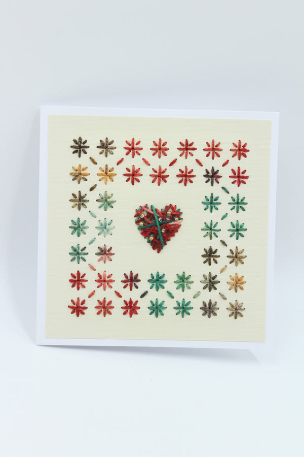 Sashiko - Alistair - Greeting Card - 14x14 cm (C1787)