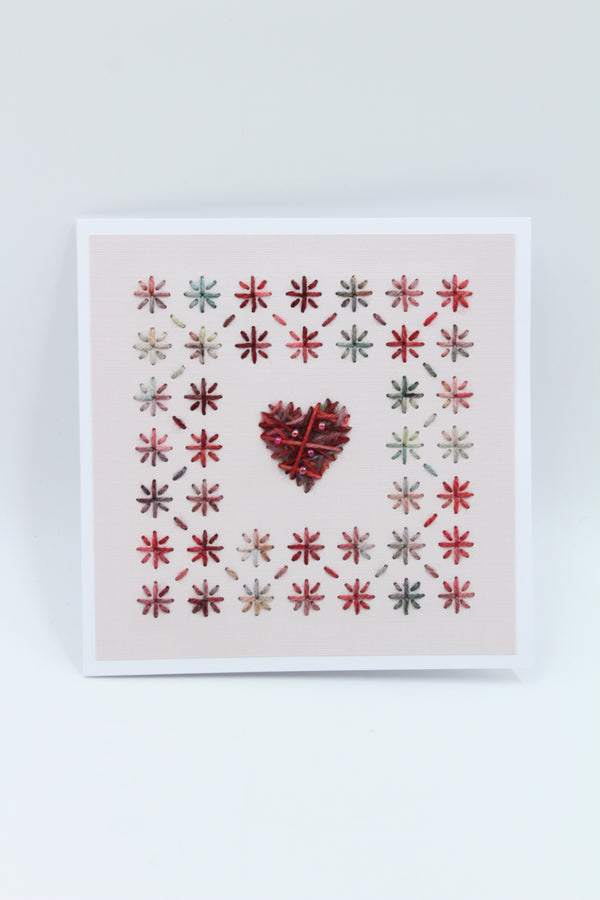 Sashiko - Being Caught - Greeting Card - 14x14 cm (C1780)