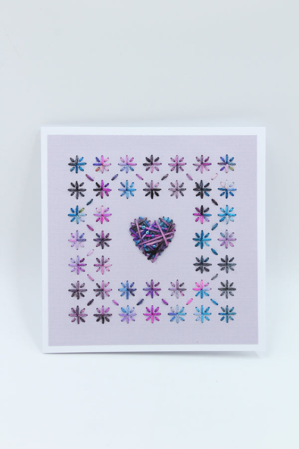 Sashiko - Masquerade - Greeting Card - 14x14 cm (C1782)