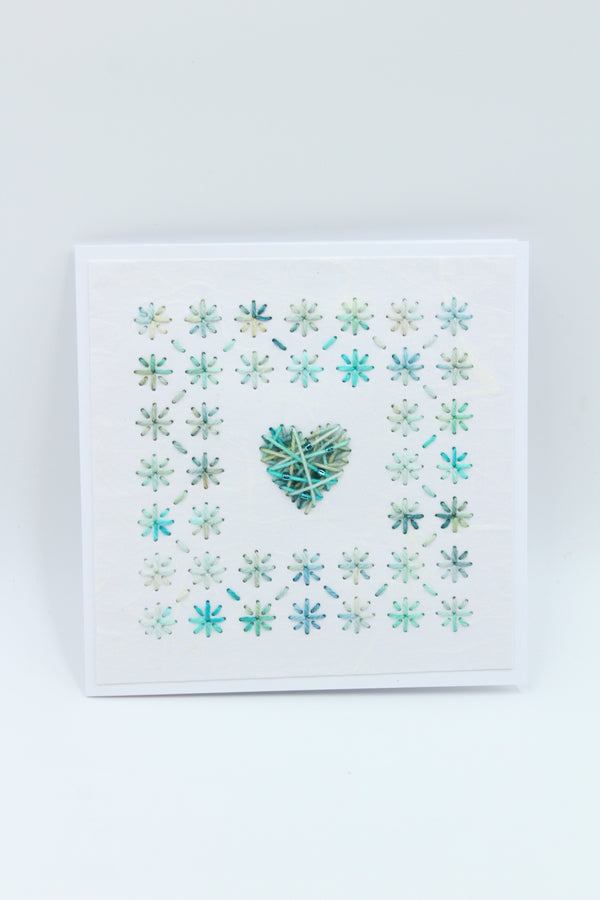 Sashiko - Advancing Still - Greeting Card - 14x14 cm (C1783)