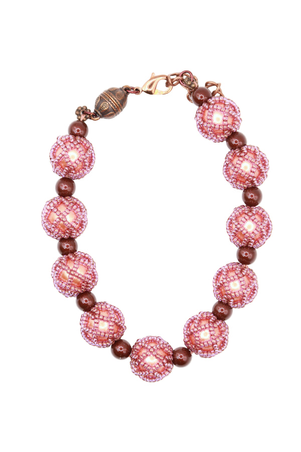 Beaded Bracelet - Swarovski & Japanese Beads  (J1984)
