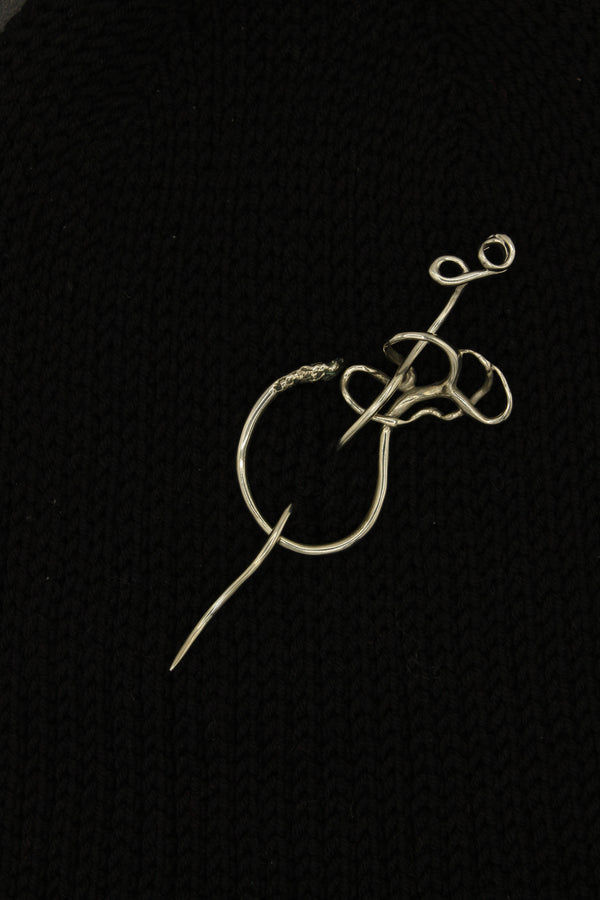 Shawl Pin - Wild Grape Tendril