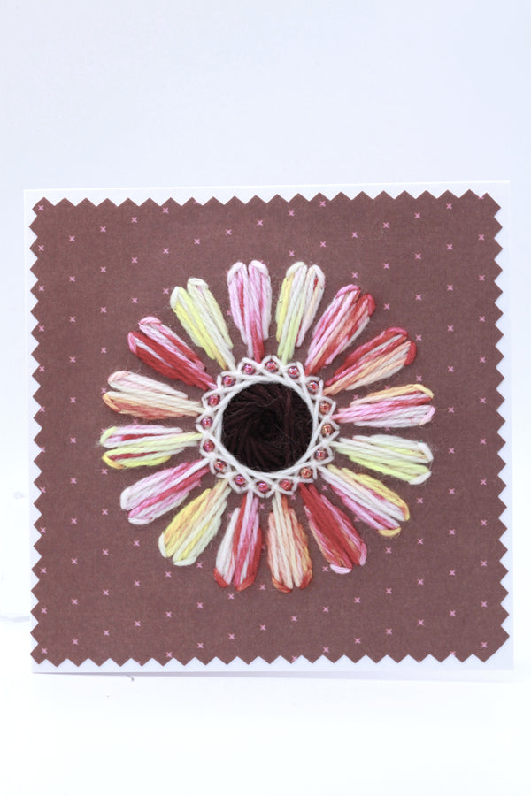 Flower - Entangled Art - Fire Baby - Greeting Card - 10x10 cm (C1766)