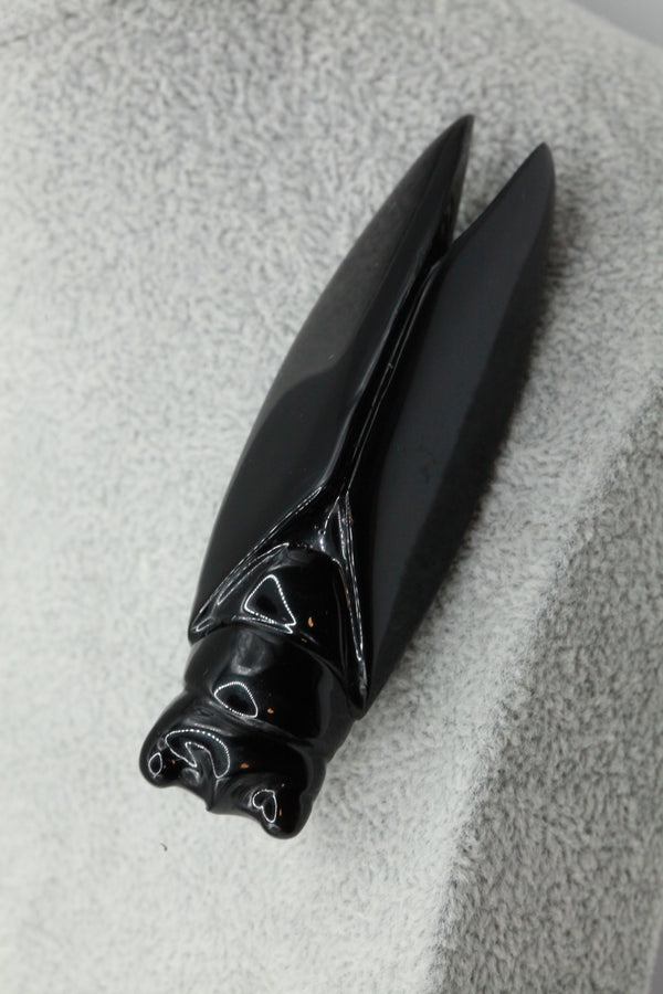 Cicada Brooch - Heavenly Ebony