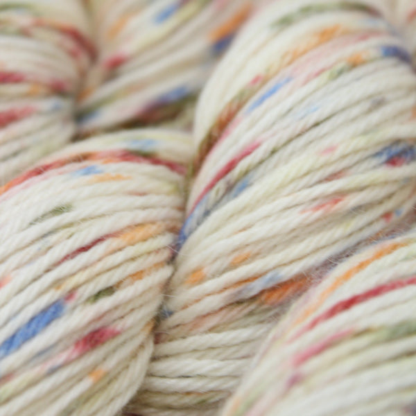 Handdyed aplaca cashmere silk white red green orange red