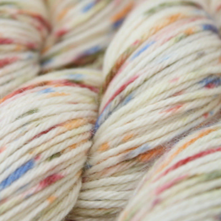 Handdyed aplaca cashmere silk white red green orange red