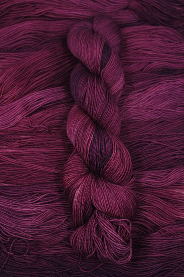 Traffic Jam Merino Yarn Hand Dyed Deep Red