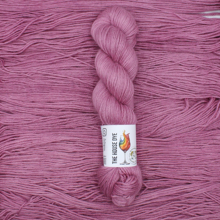 Handdyed Merino Alpaca Cashmere Yarn Pink