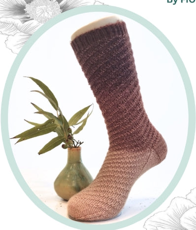 Fiori Gradient Sock Pattern - Printed