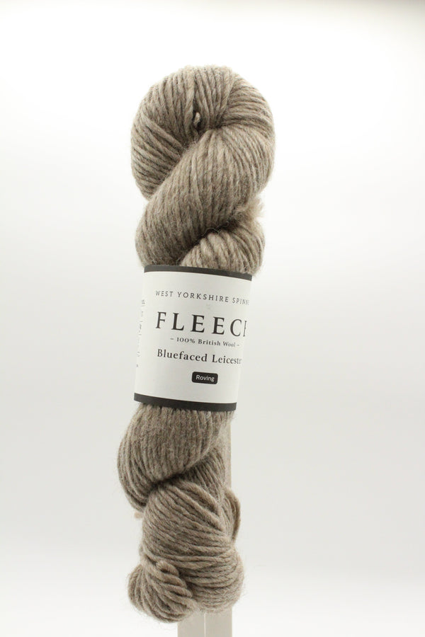 Fleece Bluefaced Leicester Aran Roving - Light Brown